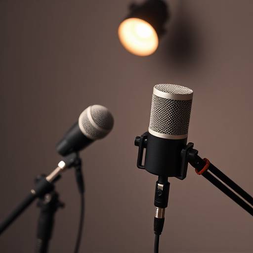 Collection of professional microphones